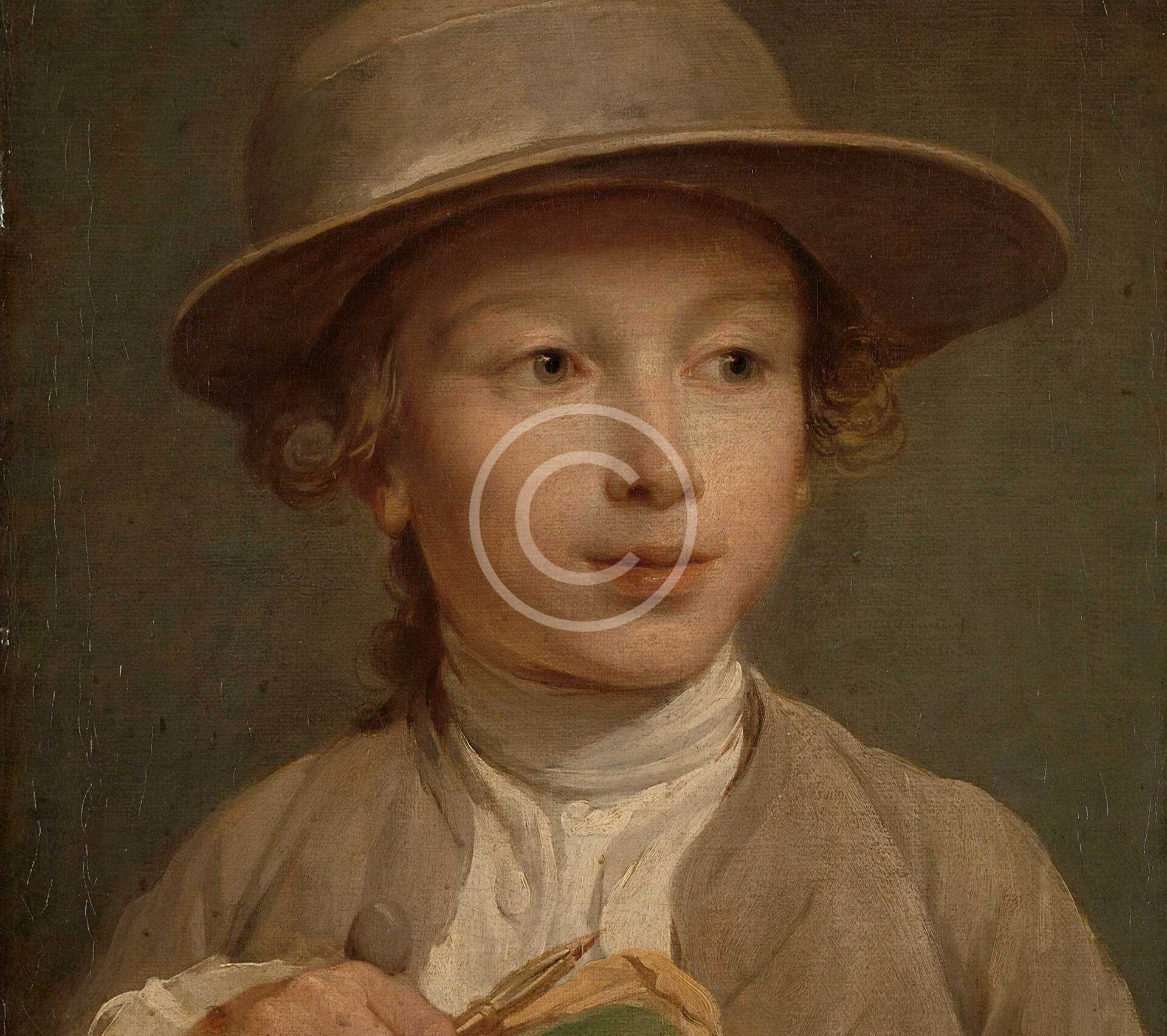 Portrait of a Young Boy in a Hat